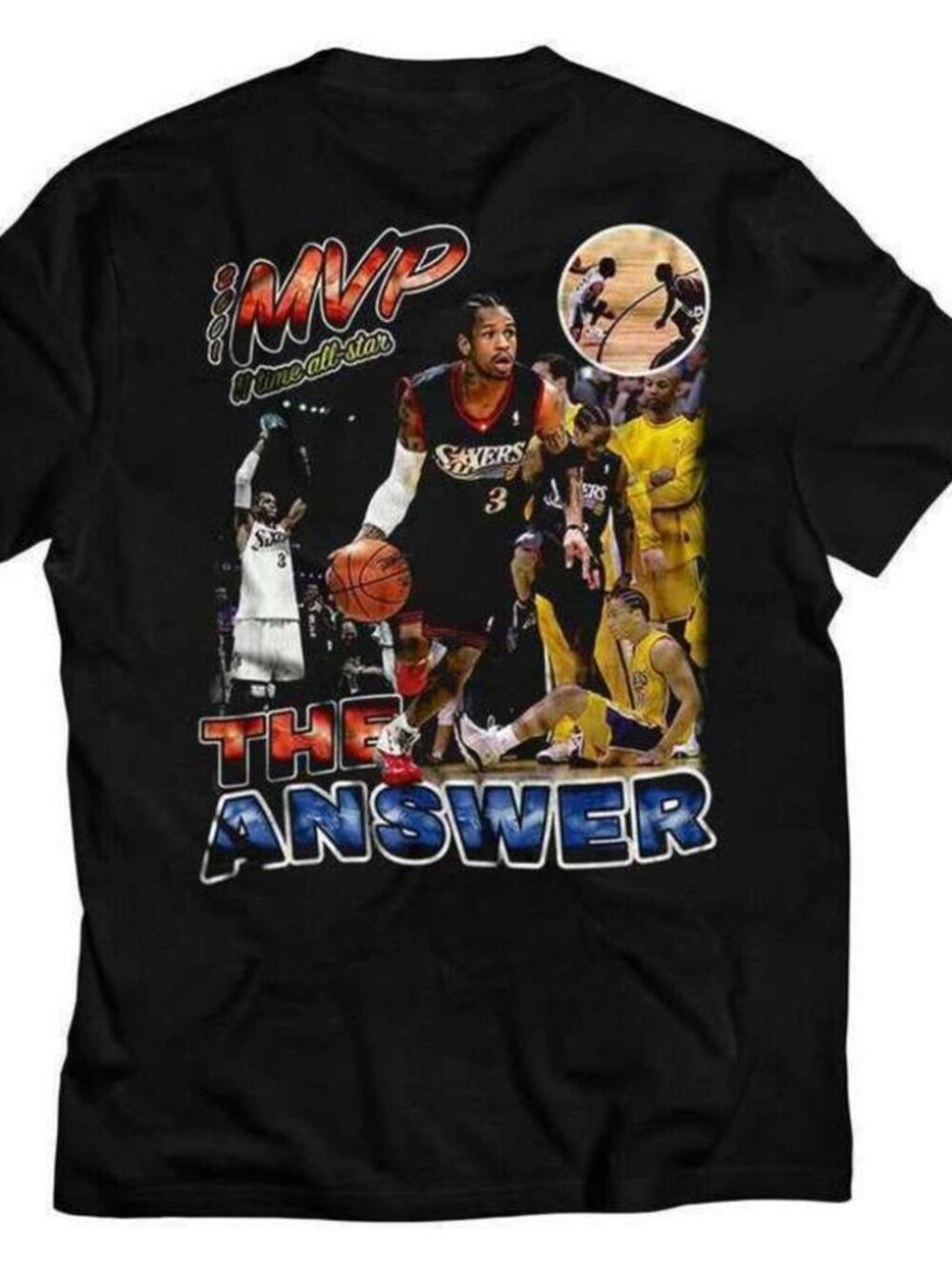 Allen Iverson Philadelphia 76ers NBA Legend Fan Graphic T-Shirt